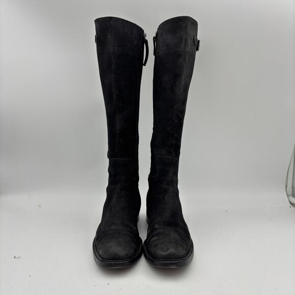 Roberto Del Carlo Suede Buckle High Boots Women's 38 Made in Italy - Picture 2 of 13